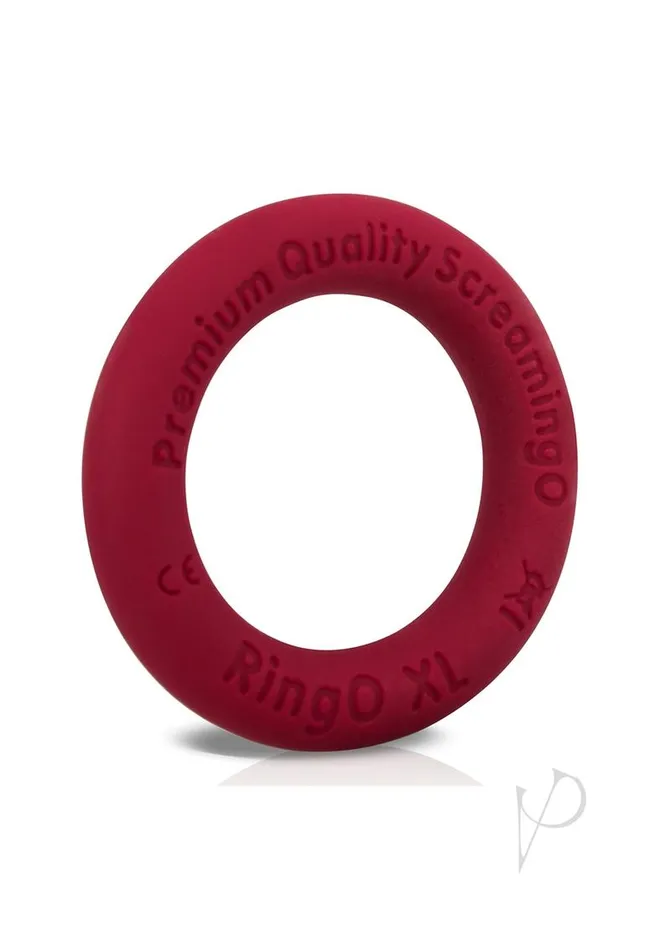 Male Sex Toys Ring O RingO Ritz XL Individual Ring Silicone Red