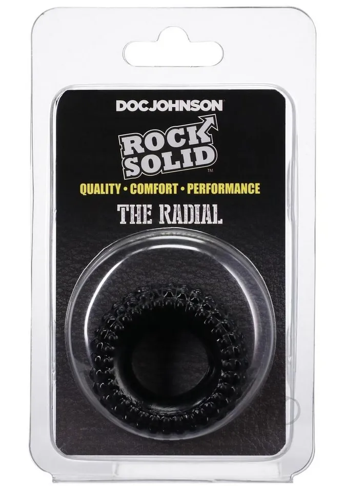 Male Sex Toys Rock Solid Rock Solid The Radial Cock Ring Black