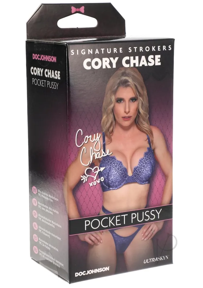 Male Sex Toys Signature Strokers Signature Strokers Cory Chase Ultraskyn Pocket Masturbator Pussy Vanilla