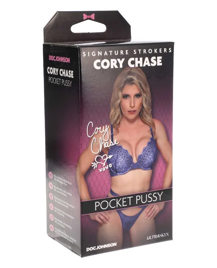 Male Sex Toys Signature Strokers Signature Strokers Cory Chase Ultraskyn Pocket Masturbator Pussy Vanilla