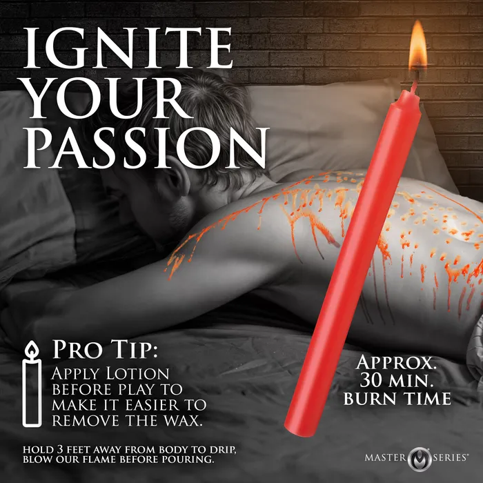 Master Series Anal Drip Sensation Scraper and Waxplay Candle Set