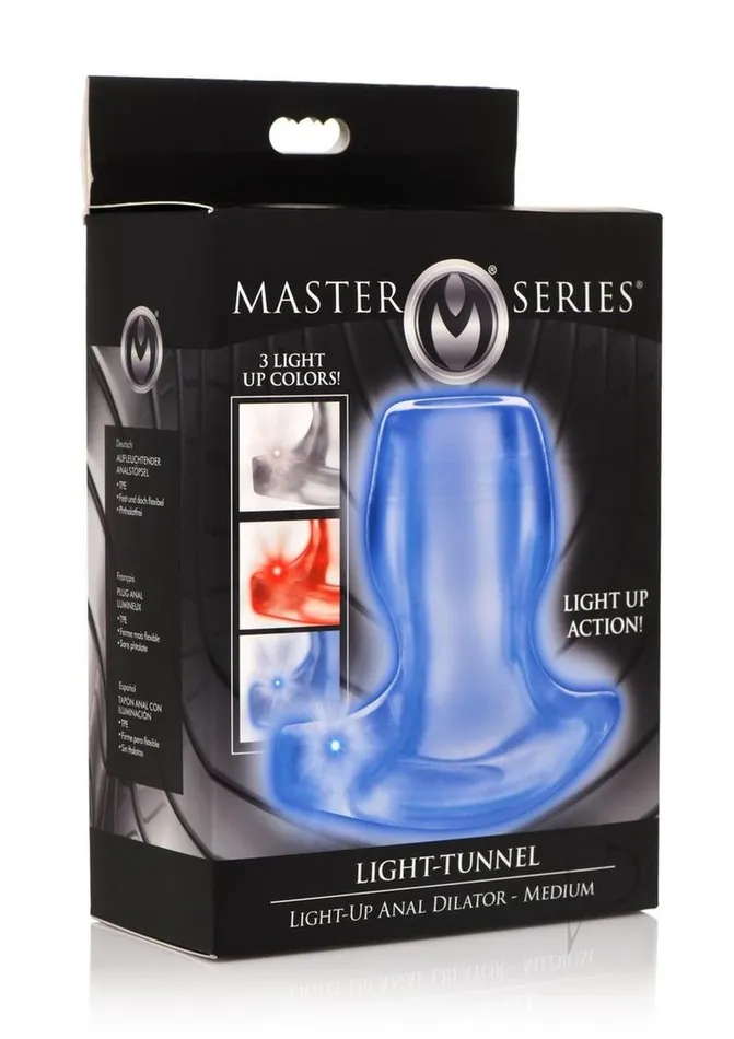 Master Series LightTunnel LightUp Anal Dilator Medium Clear Master Series Anal Master Series LightTunnel LightUp Anal Dilator Medium Clear Master Series Anal