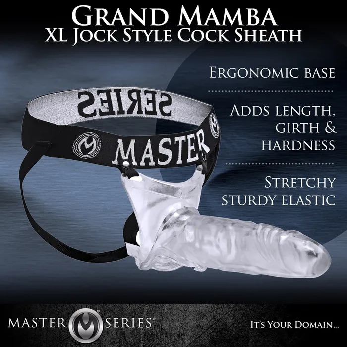 Master Series Male Sex Toys Grand Mamba XL Jock Style Cock Sheath