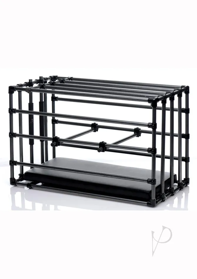 Master Series Male Sex Toys Master Series Kennel Cage with Padded Board Black