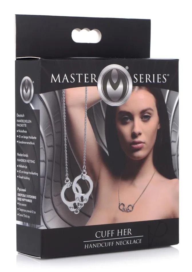 Master Series Master Series Cuff Her Handcuff Necklace Silver Anal