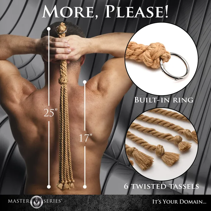 Master Series Swashbuckler Rope Flogger Vibrators