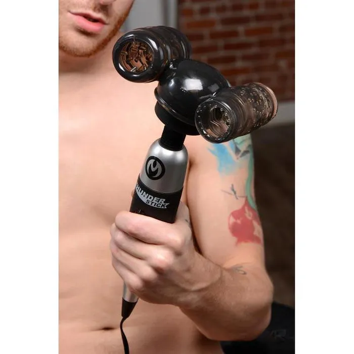 Master Series Thunder Stroke 2 in 1 Wand Masturbation Attachment Female Sex Toys
