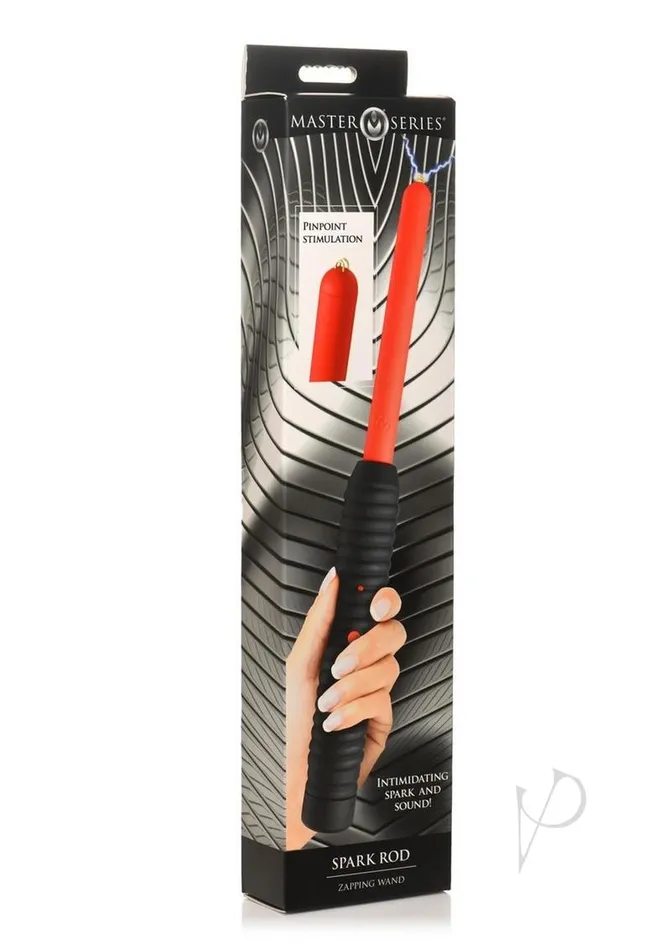 Master Series Vibrators Master Series Spark Rod Zapping Wand RedBlack