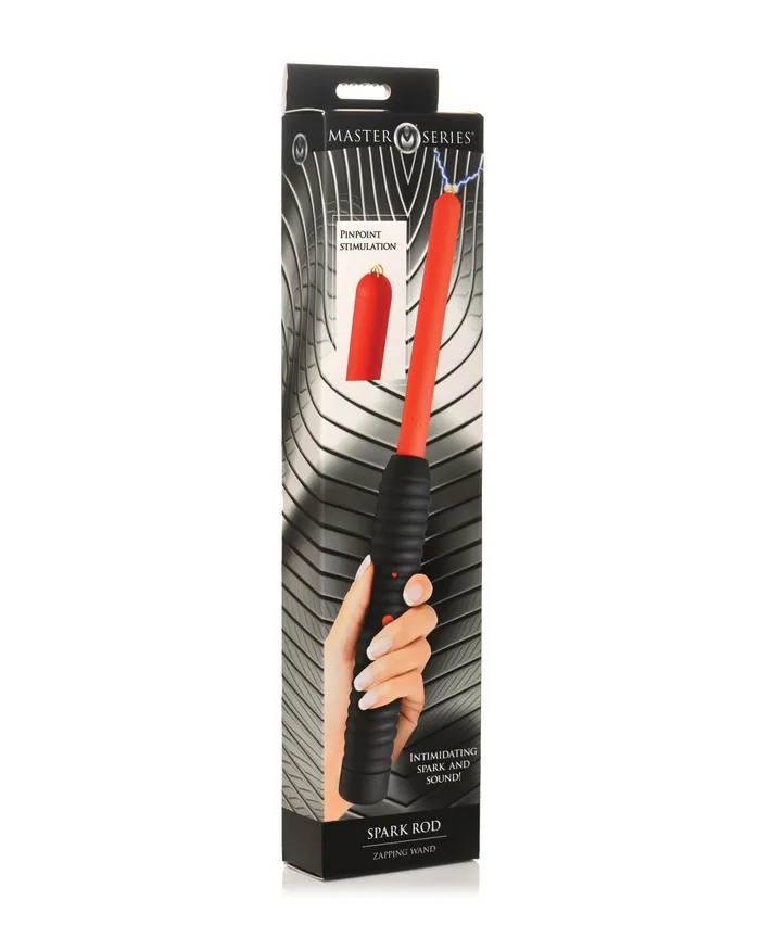 Master Series Vibrators Master Series Spark Rod Zapping Wand RedBlack