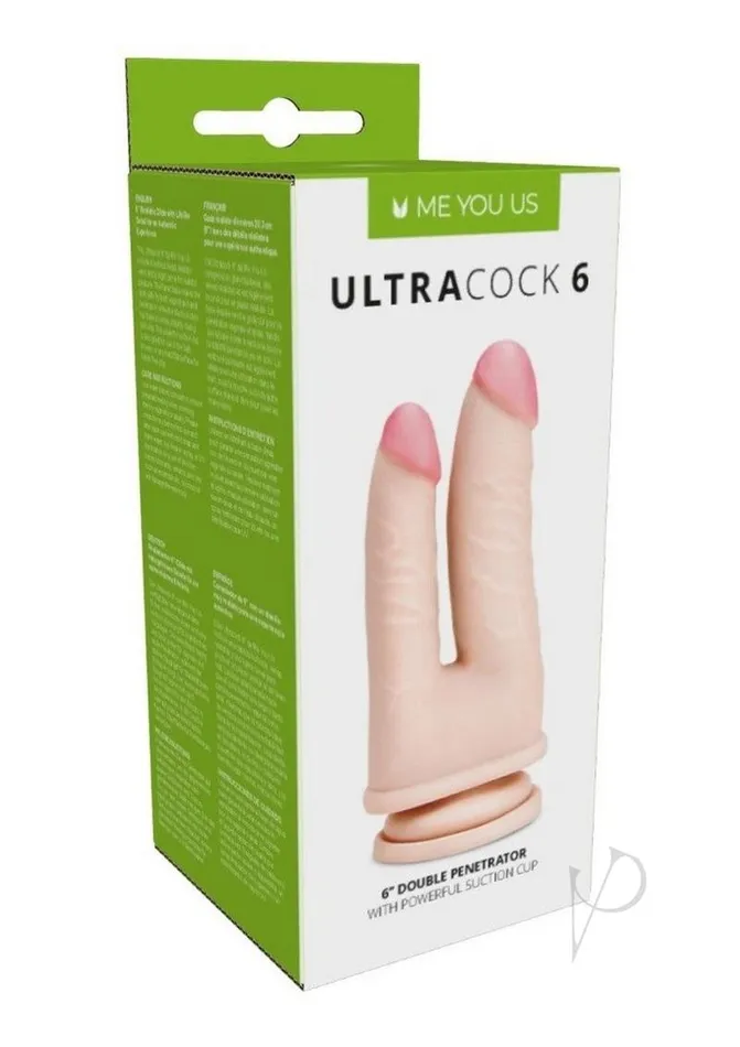 Me You Us Dildos ME YOU US Ultracock 6 Realistic Double Penetration Dildo 6in Vanilla Me You Us Dildos ME YOU US Ultracock 6 Realistic Double Penetration Dildo 6in Vanilla