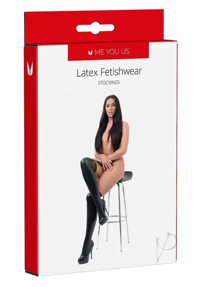ME YOU US Latex Stockings Small Black Me You Us Anal