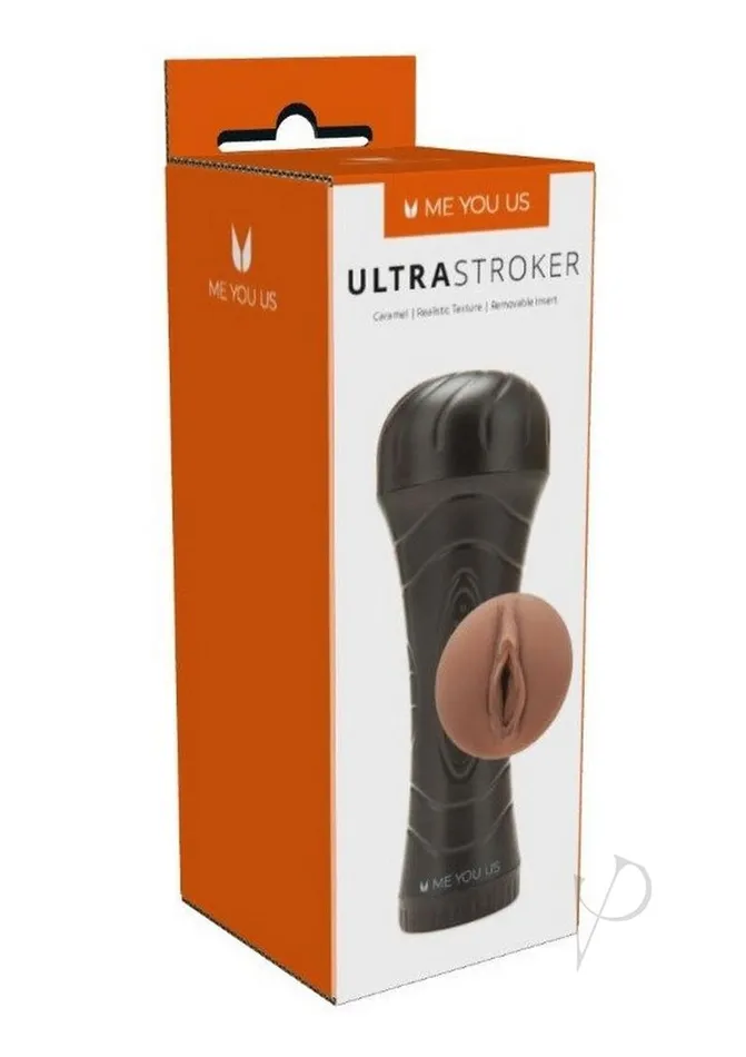 Me You Us Male Sex Toys ME YOU US Ultrastroker V1 Masturbator Pussy Caramel