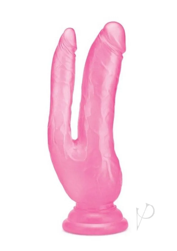 ME YOU US Ultracock Jelly Double Penetrator 8in Pink Me You Us Vibrators