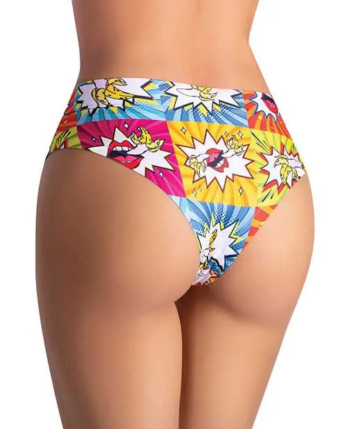 Mememe Comics Curious Girl Printed Slip MD Mememe Vibrators