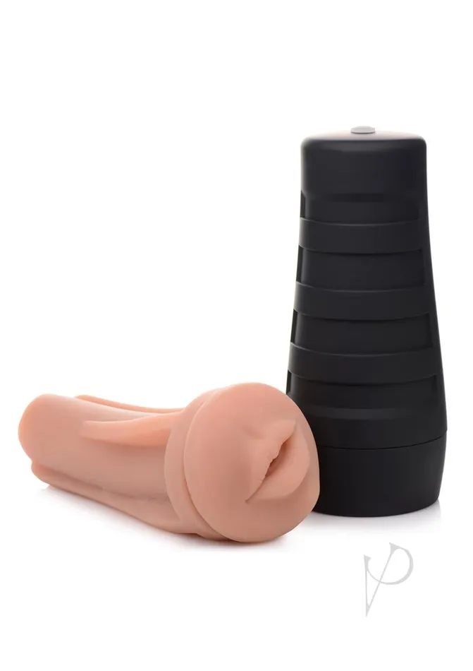 Mistress Male Sex Toys Mistress Karla Mouth Stroker Caramel