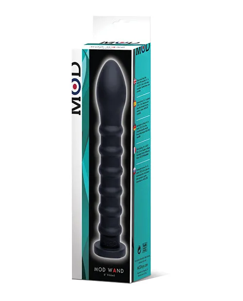 MOD Ribbed Wand Black Mod Vibrators MOD Ribbed Wand Black Mod Vibrators