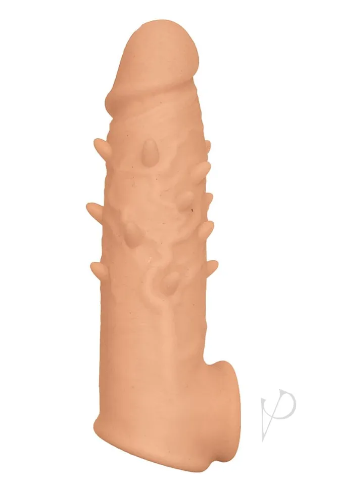 Natural Natural Realskin Spiked Vibrating Penis Xtender Vanilla Male Sex Toys Natural Natural Realskin Spiked Vibrating Penis Xtender Vanilla Male Sex Toys