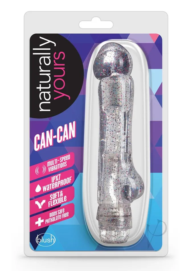 Naturally Yours Dildos Naturally Yours CanCan Vibrating Dildo 7in Clear