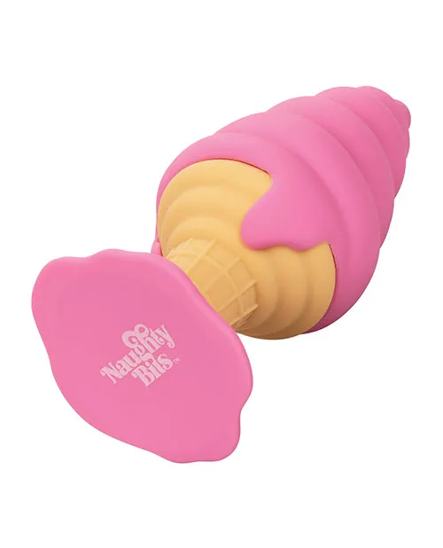 Naughty Bits Anal Naughty Bits Yum Bum Ice Cream Cone Silicone Butt Plug Pink