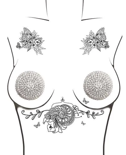 Neva Nude Burlesque Big O Crystal Jewel Reusable Silicone Pasties Silver OS Neva Nude Dildos Neva Nude Burlesque Big O Crystal Jewel Reusable Silicone Pasties Silver OS Neva Nude Dildos
