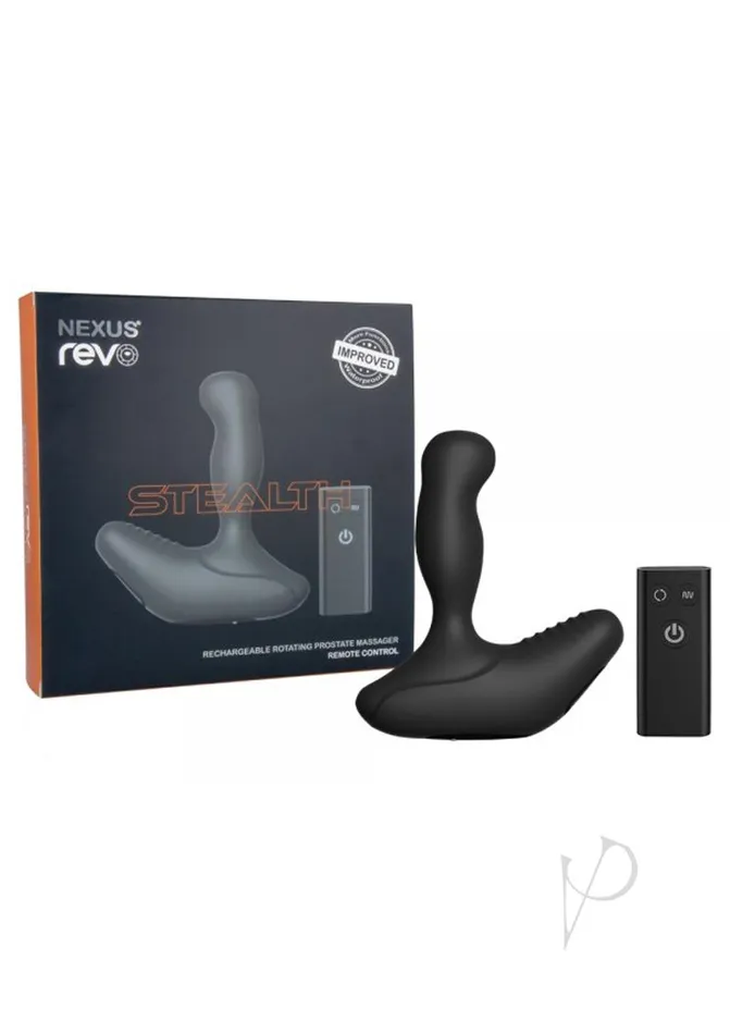 Nexus Anal Nexus Revo Stealth Rechargeable Silicone Rotating Prostate Massager with Remote Control Black Nexus Anal Nexus Revo Stealth Rechargeable Silicone Rotating Prostate Massager with Remote Control Black