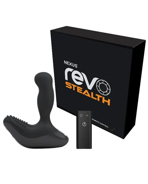 Nexus Anal Nexus Revo Stealth Rechargeable Silicone Rotating Prostate Massager with Remote Control Black Nexus Anal Nexus Revo Stealth Rechargeable Silicone Rotating Prostate Massager with Remote Control Black