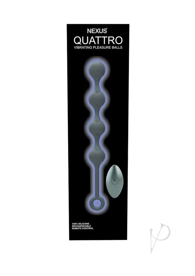Nexus Quattro Silicone Rechargeable Vibrating Pleasure Beads Black Nexus Anal Nexus Quattro Silicone Rechargeable Vibrating Pleasure Beads Black Nexus Anal