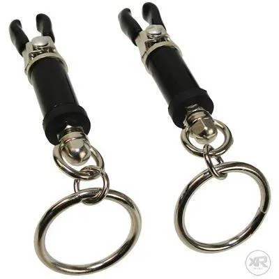 Nipple Clitoral Toys Ringed Barrel Nipple Clamps Master Series