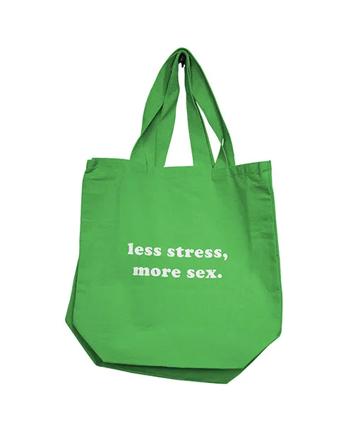 Nobu Nobu Less Stress More Sex Reusable Tote Green Dildos