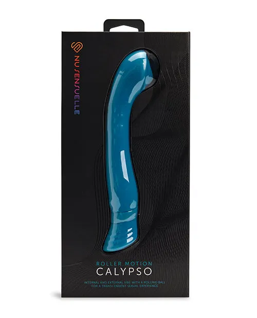 Nu Sensuelle Calypso Rechargeable Silicone Roller Motion GSpot Vibrator with Clitoral Stimulation Turquoise Nu Sensuelle Female Sex Toys Nu Sensuelle Calypso Rechargeable Silicone Roller Motion GSpot Vibrator with Clitoral Stimulation Turquoise Nu Sensuelle Female Sex Toys
