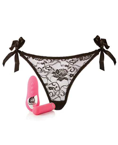 Nu Sensuelle Female Sex Toys Nu Sensuelle Pleasure Panty Vibe Rechargeable Silicone with Bullet and Remote Control Pink