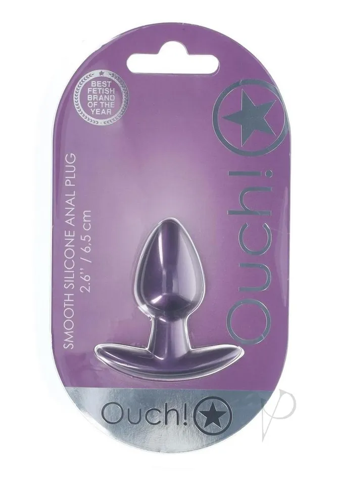 Ouch Ouch Anal Plug Silicone Small Metallic Purple Anal