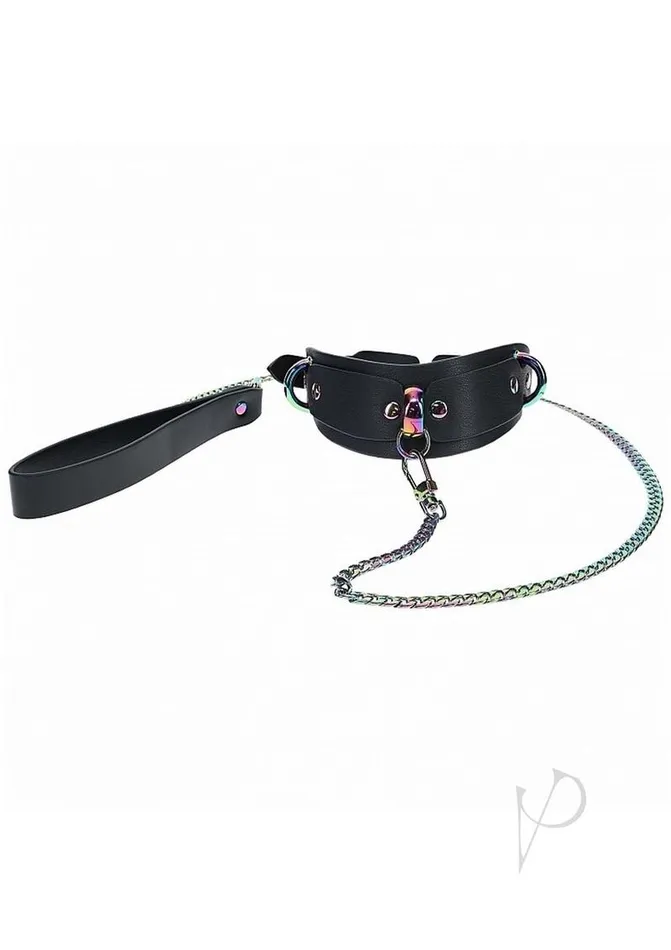 Ouch Venice Collection Collar with Leash Black Ouch Couples