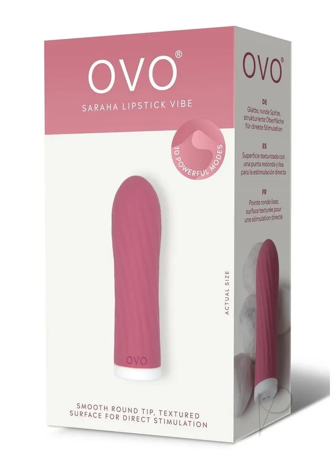 Ovo Female Sex Toys Ovo Earth Saraha Rechargeable Silicone Lipstick Vibrator Red Ovo Female Sex Toys Ovo Earth Saraha Rechargeable Silicone Lipstick Vibrator Red