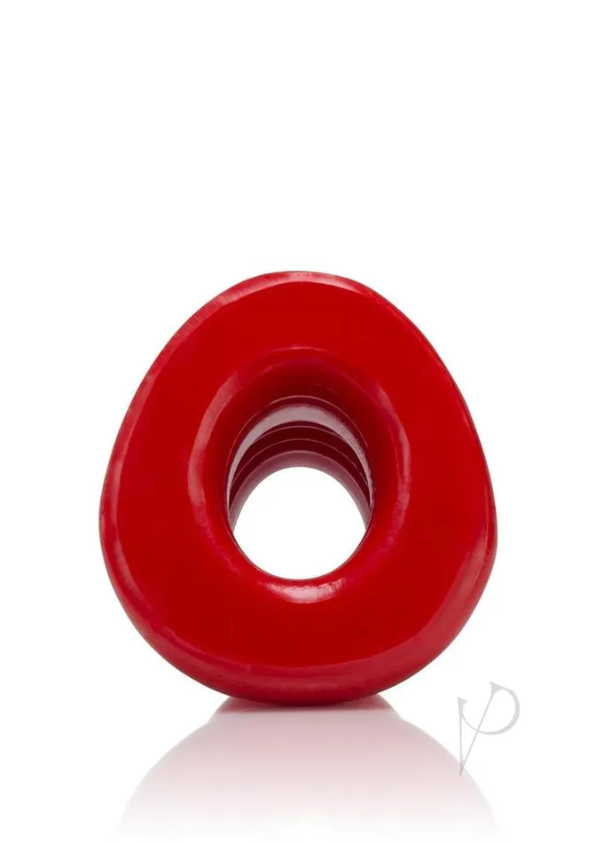 Oxballs Anal Oxballs PigHole1 Silicone Hollow Butt Plug Small Red