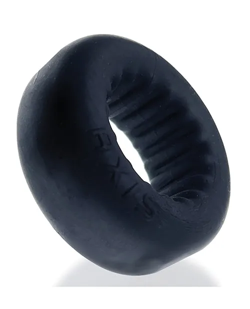 Oxballs Axis Rib Griphold Cock Ring Black Ice Oxballs Male Sex Toys
