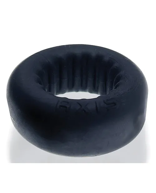 Oxballs Axis Rib Griphold Cock Ring Black Ice Oxballs Male Sex Toys