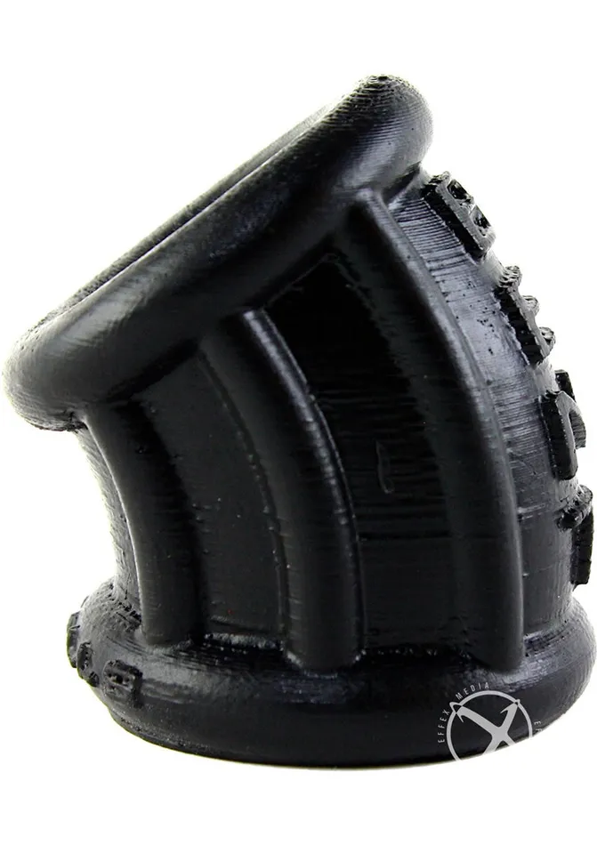Oxballs Bent1 Silicone Curved Ball Stretcher 225in Black Oxballs Anal