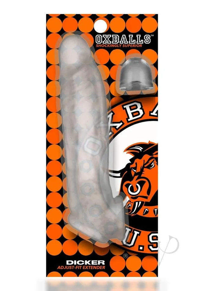 Oxballs Dildos Dicker UltraSlim Cocksheath Clear Ice