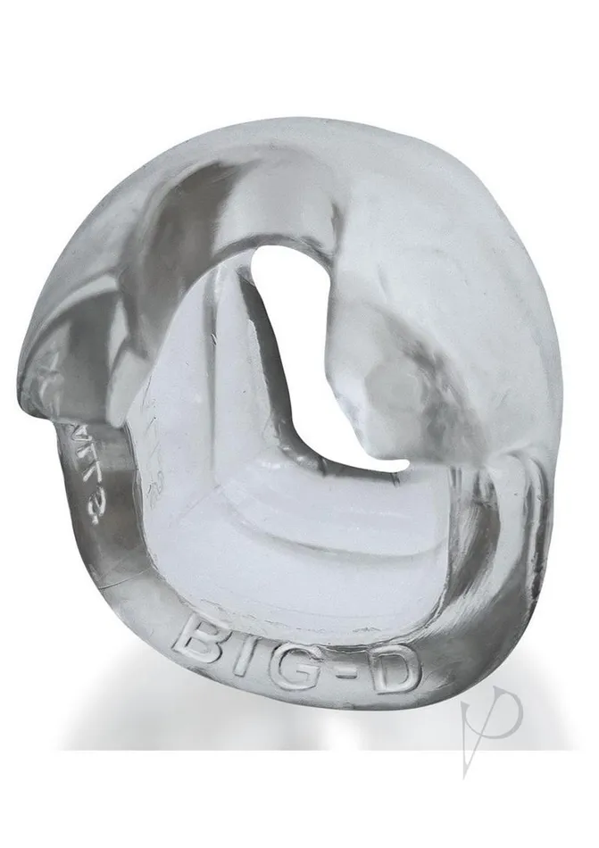 Oxballs Male Sex Toys BigD Shaft Grip Cock Ring Clear