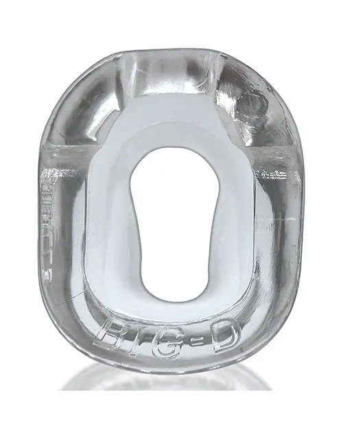 Oxballs Male Sex Toys BigD Shaft Grip Cock Ring Clear