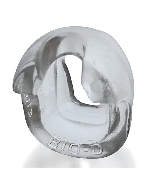Oxballs Male Sex Toys BigD Shaft Grip Cock Ring Clear