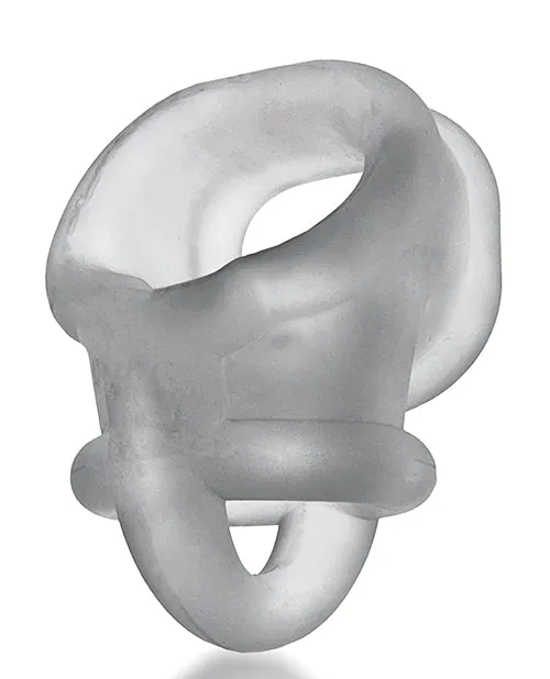 Oxballs Male Sex Toys Oxballs Ball Sling with Ball Splitter Strap Clear Ice