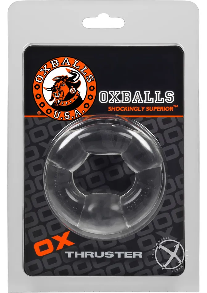 Oxballs Oxballs Thruster Cock Ring Clear Male Sex Toys