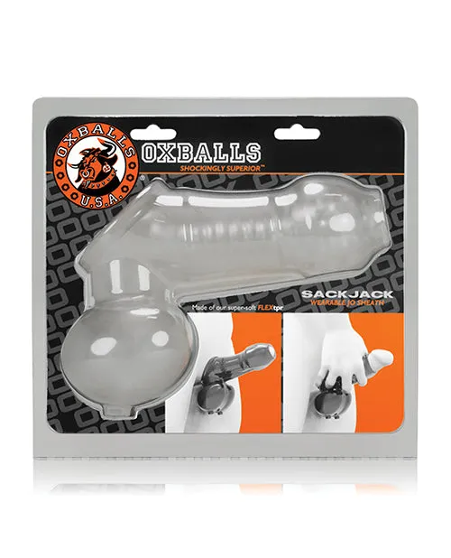 Oxballs Sackjack Wearable Jackoff Sheath Clear Oxballs Anal