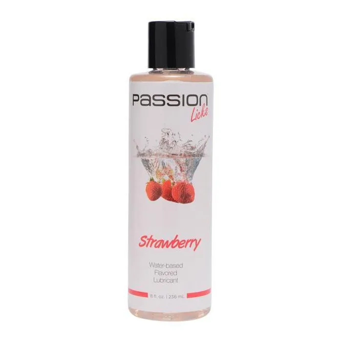 Passion Lubricants Passion Licks Water Based Flavored Lubricant 8 oz