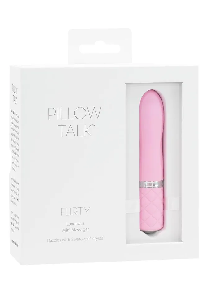 Pillow Talk Flirty Rechargeable Silicone Bullet Pink Pillowtalk Vibrators