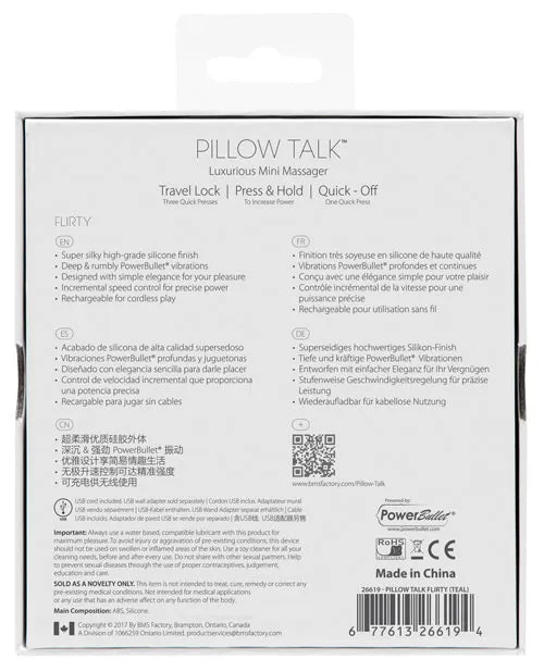 Pillow Talk Flirty Rechargeable Silicone Bullet Pink Pillowtalk Vibrators Pillow Talk Flirty Rechargeable Silicone Bullet Pink Pillowtalk Vibrators