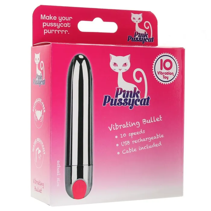 Pink Pussycat Silver Bullet SimpleeDiscreet Vibrators