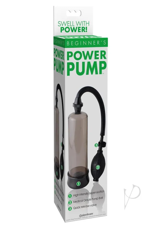 Pipedream Male Sex Toys Beginners Power Penis Pump Black